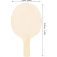 thumbnail image 2 of NOGIS 4pcs Wooden Table Tennis Paddles DIY Kit Unfinished Paddle Blanks Pong Rackets for Boys and Girls Adults Outdoor Indoor Pong Unpainted Crafting Toys, 2 of 7