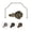 Antique Brass, variant on Harmony 13/16" dia. 5-Sided Bay Window Curtain Rod - Satin Nickel