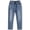 LightBllue-2767, variant on KIDSCOOL SPACE Big Girls Jeans, 5-14T Simple Design Boys Ribbed Waist Denim Pants,Mid Blue,8-9 Years