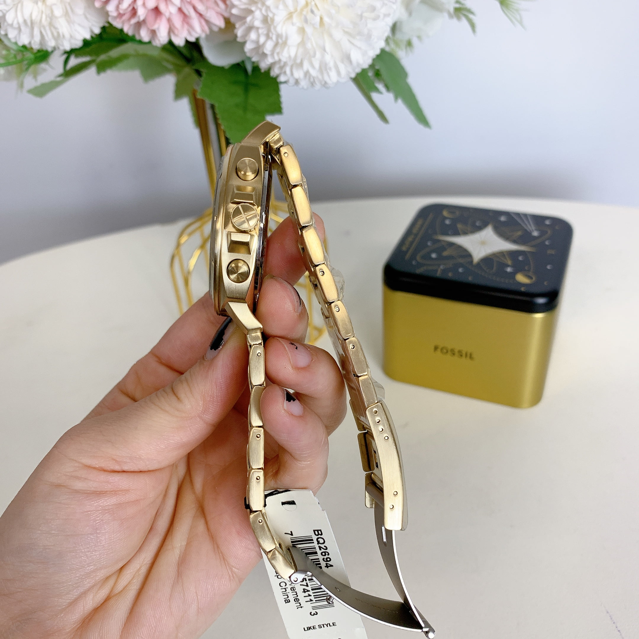 Fossil BQ2694 Privateer Sport Chronograph Gold-Tone Stainless