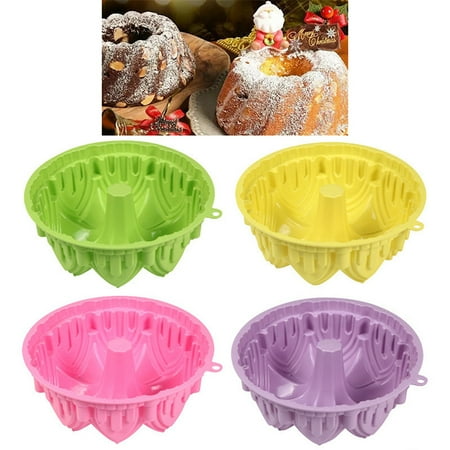 

21.7CM Big Cake Silicone Mold Castle shape Bread Pastry Mould Baking Tool