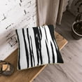 thumbnail image 7 of YFYANG Square Velvet Decorative Throw Pillow, 20"x20" Black Vintage Texture Pattern Sofa Bed Cushion Pillows, 7 of 7