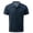 Blue, variant on Men's Polo Shirt, Quick Dry Short Sleeve Golf Shirt, Beer Belly Collared Textured Shirt, Button-Up Collar, Elastic Knit Material, Lightweight and Breathable, Solid Color Casual and Sports Wear