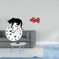 thumbnail image 2 of Reloj de pared con diseño de gato, decorativo, de cristal, para colgar en el dormitorio, sala de estar, moderno, silencioso, con movimiento sin, 2 of 8