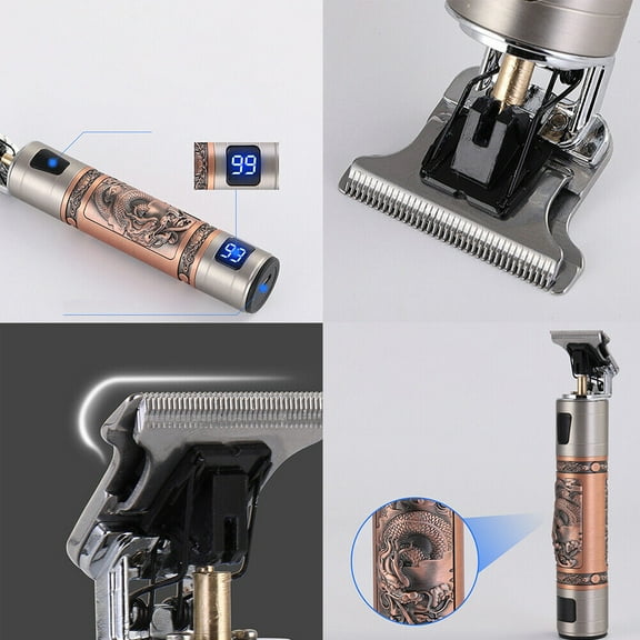 US 1-2 Pcs Professional Hair Clippers Cordless Trimmer Shaver Clipper Cut Barber