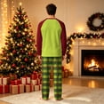 thumbnail image 5 of Onlypjs Family Christmas Pajamas Matching Sets, Christmas Tree Raglan Tops with Plaid Pants, Holiday Lounge Sets for Couples, Women and Men, 5 of 5