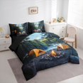 thumbnail image 2 of Catabedysis Camper 7-Piece Twin Bedding,Outdoor Adventure Theme Bedding Comforter Set For Boys,Multicolor,Black Reversible, 2 of 7