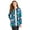 Green Blue Geo, variant on Women's Plus Size Ponte Jewel Neck Blazer