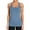 Blue, variant on ANFERRY Women's Ribbed Workout Tank Tops with Built in Bra Racerback Athletic Top