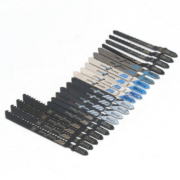 Juego De Hojas De Sierra De Calar Hojas De Sierra De Calar T Shank 20 Piezas HSS Para Madera ANGGREK Herramientas