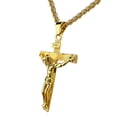 thumbnail image 2 of Antique Cross Jesus Christ Crucifix Cross Pendant Chain Necklace Retro Accessories for Men and Women, 2 of 15