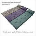 thumbnail image 2 of Outdoor Self-Inflating Sleeping Pad – Camping Mat, Waterproof Picnic Ground Pad with Carry Bag (Blue/Green/Camo, 72" x 22" x 2"), 2 of 8