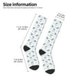 thumbnail image 4 of Haiem Music Shark Socks, Funny Novelty Crazy Design Cotton Socks Sports Socks Knee High Socks For Men, Women,1Pairs - Gift For Working Friends, 4 of 8