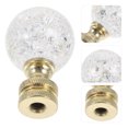 thumbnail image 4 of Lamp Finial Golden Metal Glass Ball for Table Lamp 1Set 2.0x1.2x1.2in, 4 of 9