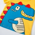 thumbnail image 4 of TAGOLD Toddler Girls Boys Summer Blouses Tops,1-8 Years Summer Dinosaur Children's Top Boys' Clothing Children's Clothing Short Sleeved T-shirt, 4 of 5