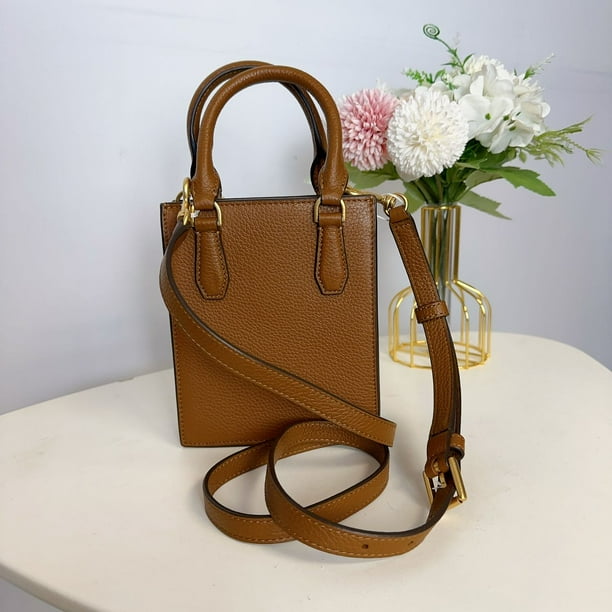 138274 Tory Burch★Blake Mini Shopper TORY BURCH 138274 MINI SHOPPER CROSSBODY BAG IN BROWN
