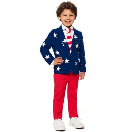 OppoSuits Boys Stars & Stripes Americana Suit