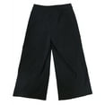 thumbnail image 2 of bar III Pantalons Courts Décontractés à Rayures pour Femmes, Noir, 0, 2 of 2