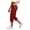 #001 Red, variant on NordicNest Elastic Waist Cargo Capris for Women, High Waist Capri Pants for Women with Pockets, Casual Summer Capris Red L