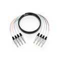 thumbnail image 2 of Snake Cable PRORECK, audio blindado de 4 canales, 15 pies y 1/4 pulgadas TRS, 2 of 6