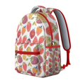 thumbnail image 2 of White Strawberry Plants Fruit Backpack for School,Cute School Bag,Schoolbag with Adjustable Shoulder Straps & Padded Back,15.3"x11"x7.1"., 2 of 6