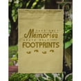 thumbnail image 3 of Take Memories Leave Footprints Garden Flag, 3 of 3