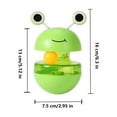 thumbnail image 2 of BESTSKY Cat Treat Dispenser Toy,Pet Slow Feeder Puzzle Ball,Cat Turntable,Cat Track Ball Toy,Frog Tumbler Cat Treat Toy,And Automatic Slow Feeder Ball for Cat and Kitten Training, 2 of 7