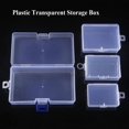 thumbnail image 2 of Caja de almacenamiento transparente de plástico cuadrado, contenedor de cuentas de joyería, caja de accesorios de herramientas de pesca, artículos pequeños, estuche organizador de artículos diversos, 2 of 5
