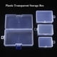 thumbnail image 2 of Caja de almacenamiento transparente de plástico cuadrado, contenedor de cuentas de joyería, caja de accesorios de herramientas de pesca, artículos pequeños, estuche organizador de artículos diversos, 2 of 5