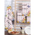 thumbnail image 2 of Spring Wildflowers Kitchen Dish Towels for Drying Dishes Set of 2, Watercolor Floral Butterflies Pink Plaid Waffle Weave Microfiber Hand Tea Bathroom Towels Quick Dry & Absorbent Towel 15.7x23.6, 2 of 7