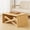 Natural, variant on WanKaMom Foldable Coffee Table, Folding Floor Table, Solid Wood Coffee Table, Transformer Tables, Variable Height & Expandable Surface