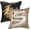 Black Gold + White Gold, variant on MOCOFO Reversible Sequin Pillow Cover - Magic Flip Sequin Throw Pillowcase for Sofa, Couch, Home, Car, Bed Decor 16x16 Inch (Navy Blue Matte Purple)