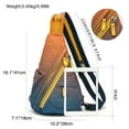 thumbnail image 2 of KL928 Canvas Sling Backpack for Men Women Floral Printed Crossbody Small Backpack, 2 of 7