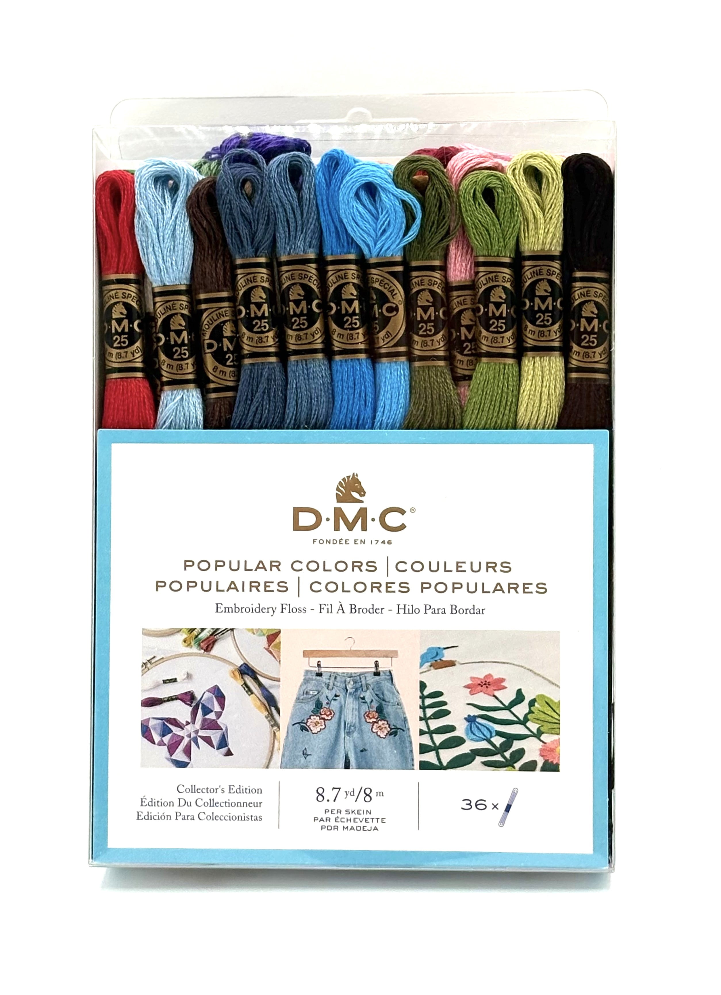 DMC, Embroidery Floss, Scenic Colors 8.7yd 35pk, Embossed Tin