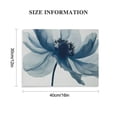 thumbnail image 3 of JEUXUS  Large Blue Flickering Flower Modern Abstract Paintings Canvas Wall Art Gallery Wrapped Grace Floral Pictures on Canvas Prints Artwork for Living Room Bedroom  16x12in, 3 of 6