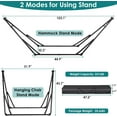 thumbnail image 2 of LAZY BUDDY Hammock Stand with Swing Chair, Collapsible Outdoor Steel Stand with Carrying Bag, 330lbs - 2pcs, 2 of 13