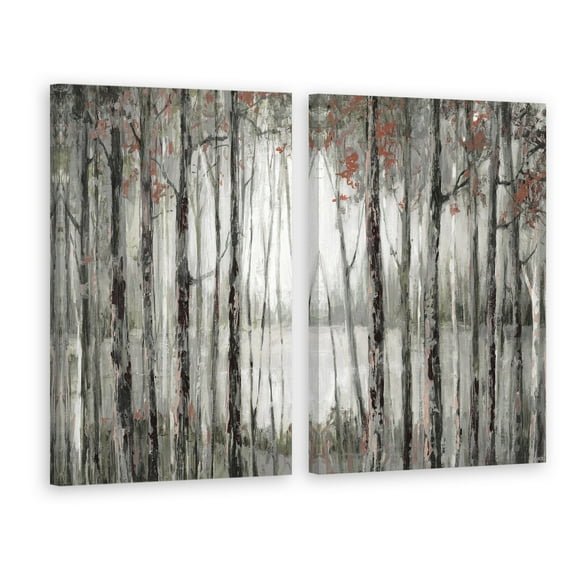 Dusky Autumn Lake Diptych