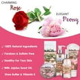 thumbnail image 4 of Aqua Elegante Spa Gift Basket For Women - Luxury Bath Set With Rose Oil & Peony, 4 of 10
