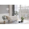 thumbnail image 2 of Elegant Lighting Rococo 15" 4 Light Royal Crystal Chandelier in Chrome, 2 of 6
