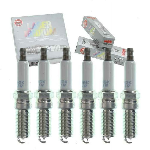 6 pc NGK Laser Iridium Spark Plugs compatible with Buick Enclave 3.6L V6 2008-2020