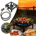 thumbnail image 1 of Réchaud au Propane d'Extérieur à Haute Puissance, Gril de Camping Portable avec Support pour Cour Arrière, Pique-Nique et Randonnée, 1 of 6