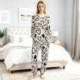 thumbnail image 2 of Smilooen 2 Pieces Womens Pajamas Sets Comfy Printed Loungewear Sets Woman with Pockets ，Sizes S-2XL, 2 of 6