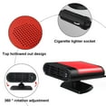thumbnail image 3 of Calentador de coche de calentamiento rápido que se conecta al encendedor de cigarrillos 12V 150W, ventilador enfriador y calentador, desempañador, desempañador, 3 of 6