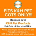 thumbnail image 6 of K&H Pet Products Original Pet Cot Replacement Cover (Cot Sold Separately) Chocolate/Black Mesh Large 42 X 30 Inches, 6 of 9