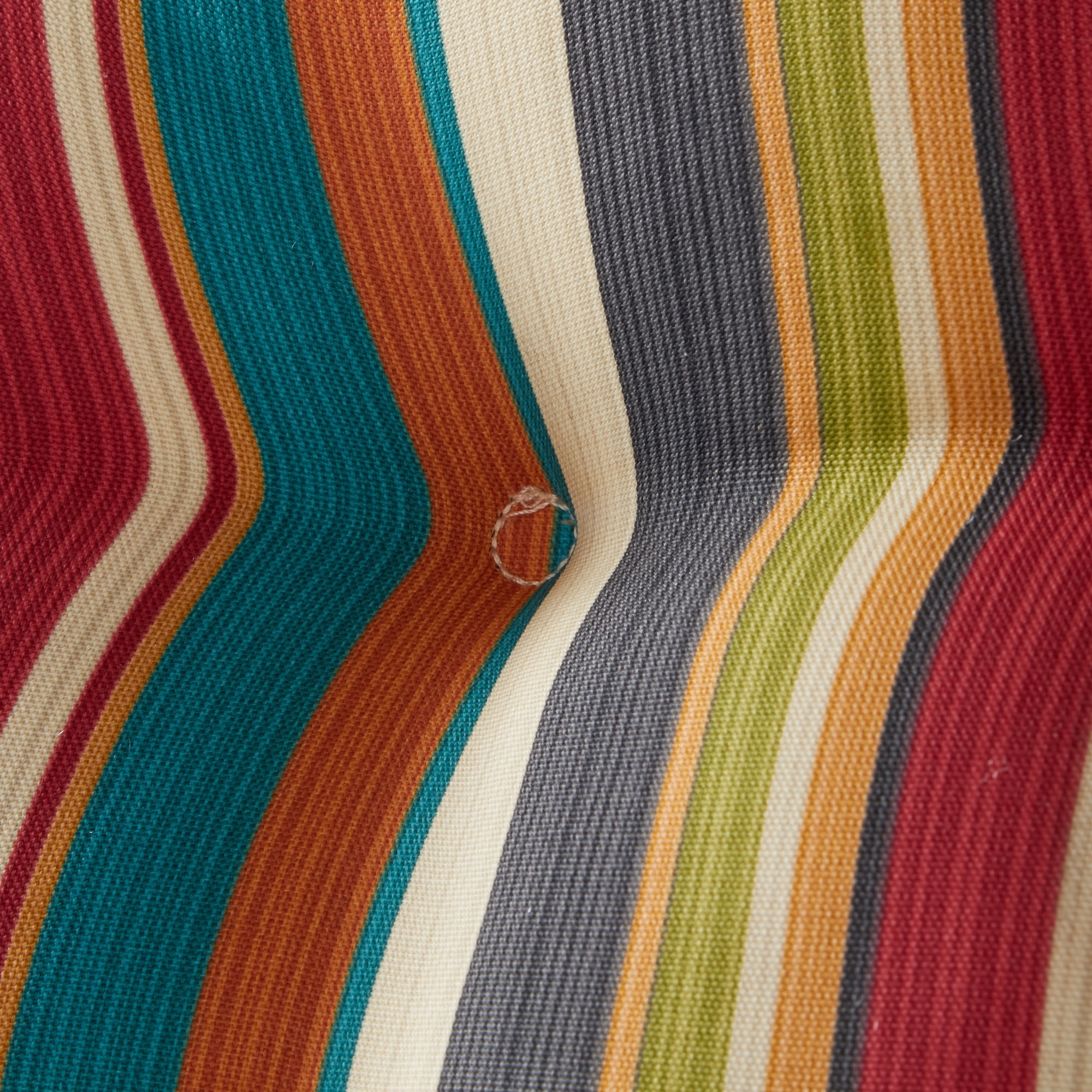 Greendale Home Fashions Outdoor Tufted 42'' x 21'' Chair Cushion, Sunset Stripe