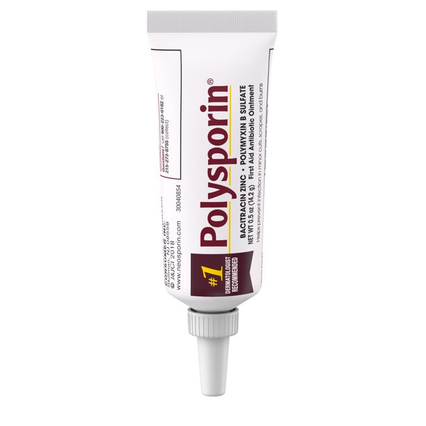 Polysporin First Aid Topical Antibiotic Ointment, Travel Size, 0.5 oz