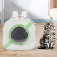 thumbnail image 1 of Bolsa para gatos Salvador mochila portamascotas verde, 1 of 10