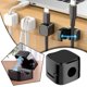 thumbnail image 2 of Organizador de cables magnético: ideal para escritorio y hogar, soporte multiusos para cables de carga de teléfono, bolígrafos y cepillos de dientes. Adhesivo resistente, no deja marcas, almacenamient, 2 of 5