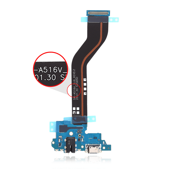Replacement Charging Port Flex With Headphone Jack Compatible For Samsung Galaxy A51 5G UW (A516 / 2020) (Verizon Version, Flex # A516V)