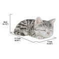 thumbnail image 4 of Hi- Line Gift 87699-C Kitten Sleeping Grey Tabby Cat Statue, 4 of 7